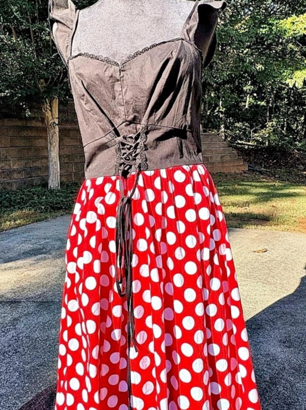 TORRID Polka Dot Midi Dress Size 10 Like New